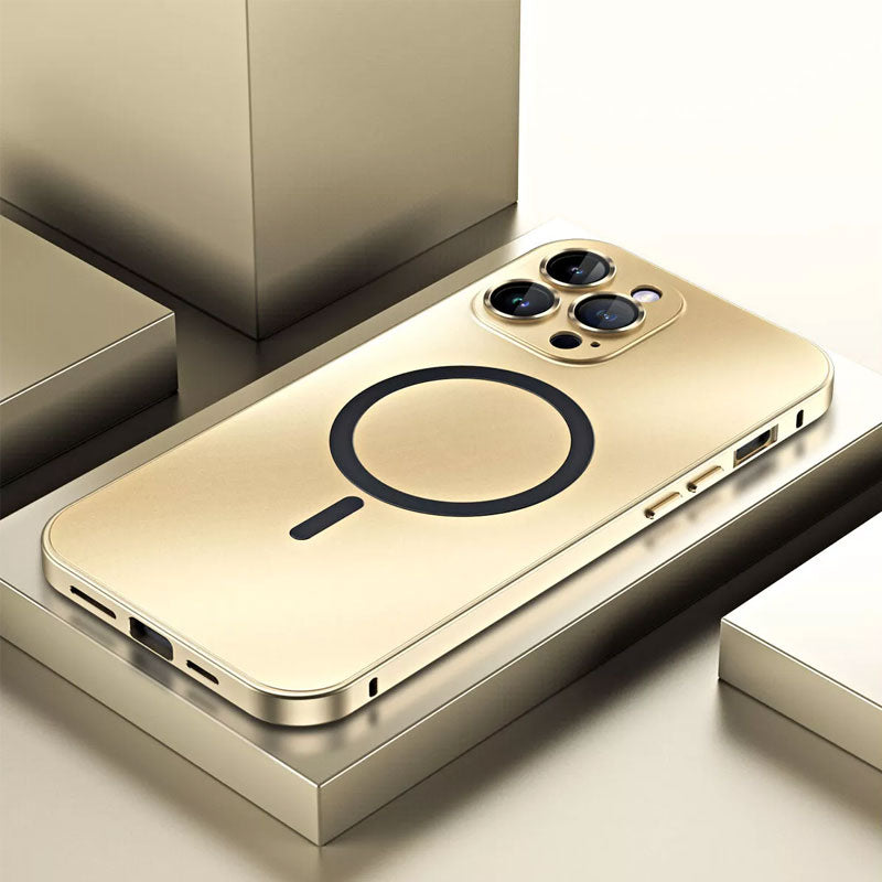 📱Magnetiskt metallfodral med snäppfunktion för iPhon