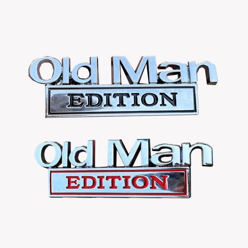 🚗Visa upp din personlighet med det här roliga 💨 "Old Man Edition"-märket! 😆👴