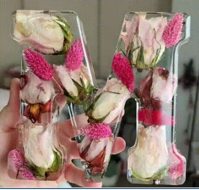 🌸Floral nattlampa i harts