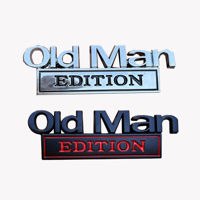 🚗Visa upp din personlighet med det här roliga 💨 "Old Man Edition"-märket! 😆👴