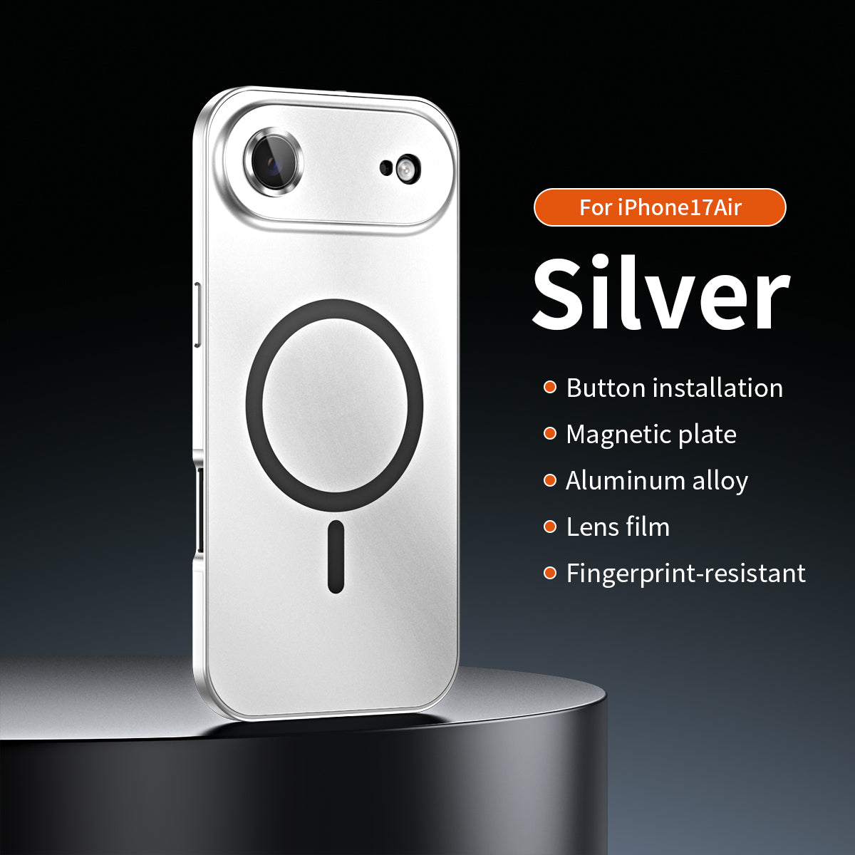 âšiPhone 17-12đ„Magnetiskt skal i aluminiumram för iPhone
