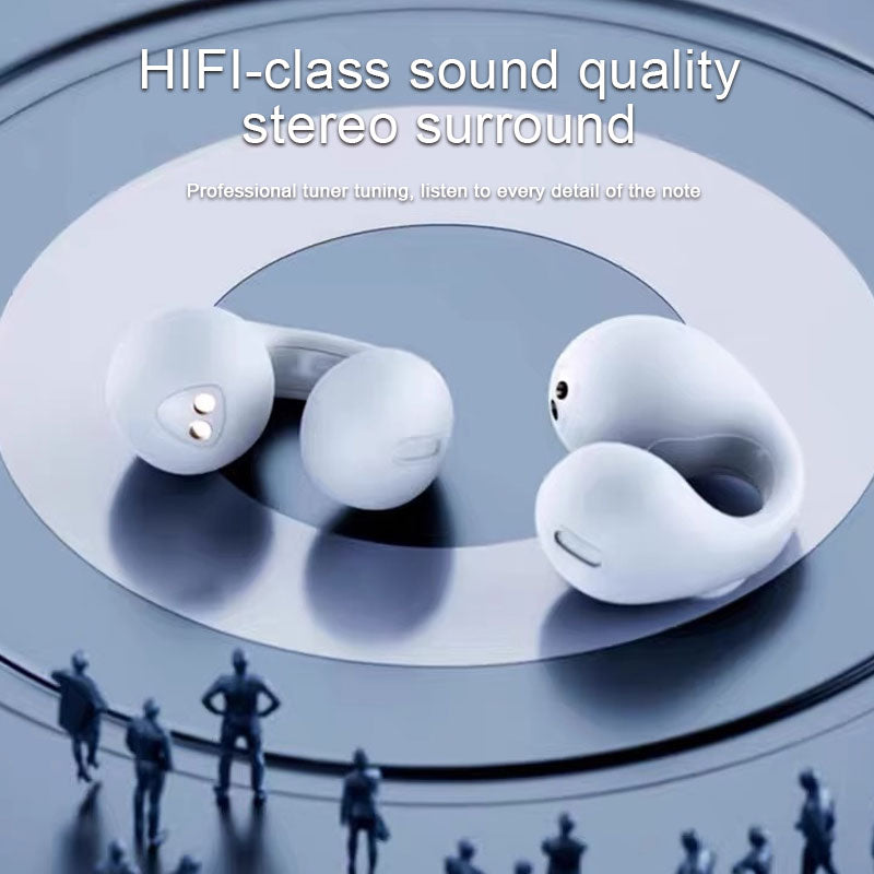đ«Bluetooth-headset med öronklĂ€mma för sport med benledninđ§