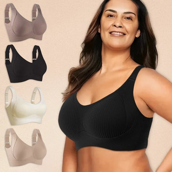 🎁Sista dagen: köp 1, få 3 paket🔥Superstödjande BH | Push-up-BH utan bygel👍Inga hängande bröst längre