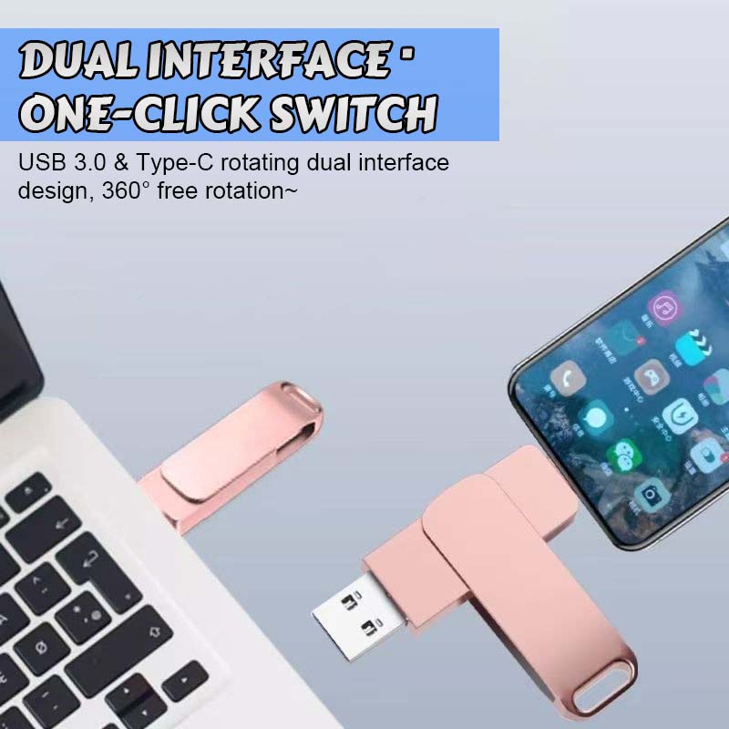 ✨USB-minne med stor kapacitet och dubbla gränssnit✨