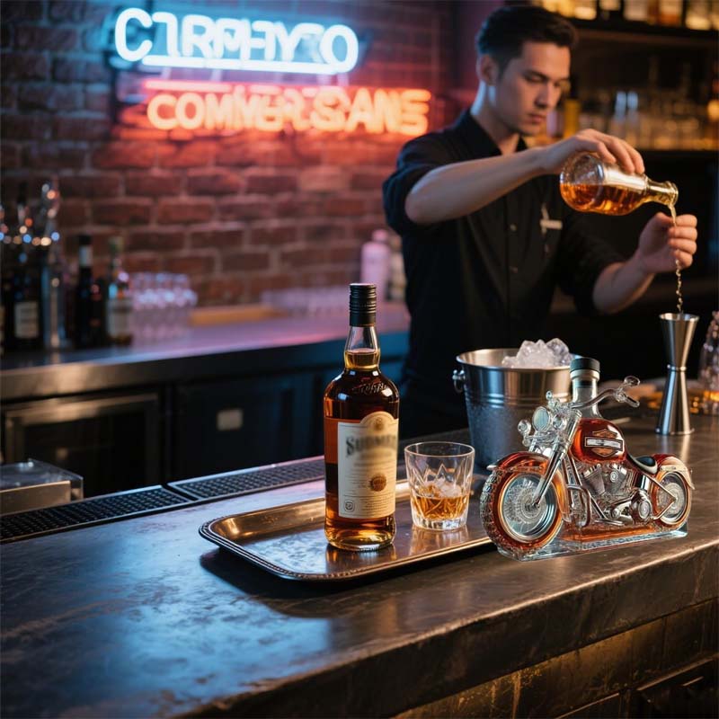 ✨ Elegant och lyxigt utseende — Motorcykel Whisky Decanter 🥃🏍️