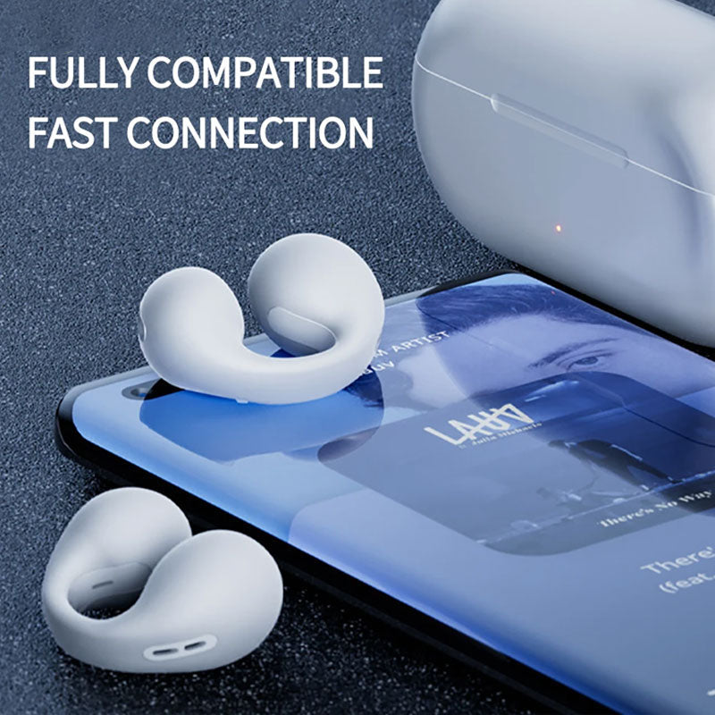 đ«Bluetooth-headset med öronklĂ€mma för sport med benledninđ§