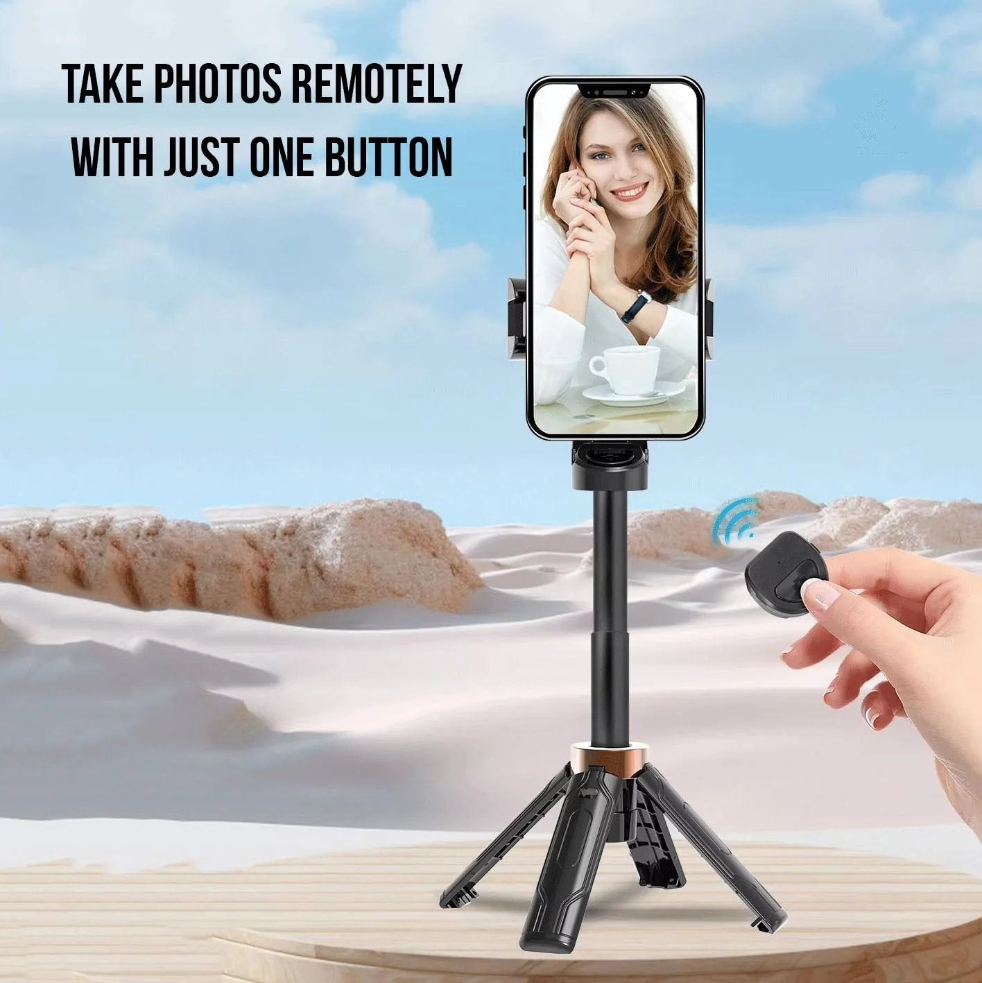 Mini selfiepinne stativ