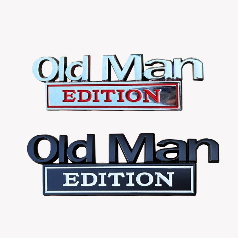 🚗Visa upp din personlighet med det här roliga 💨 "Old Man Edition"-märket! 😆👴