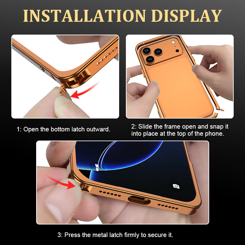 📱Metallobjektiv Aluminiumlegeringsram Mobiltelefonfodral✨