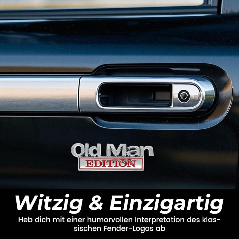 🚗Visa upp din personlighet med det här roliga 💨 "Old Man Edition"-märket! 😆👴