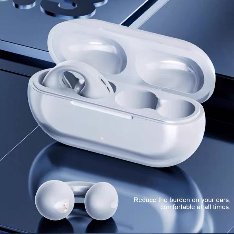 đ«Bluetooth-headset med öronklĂ€mma för sport med benledninđ§