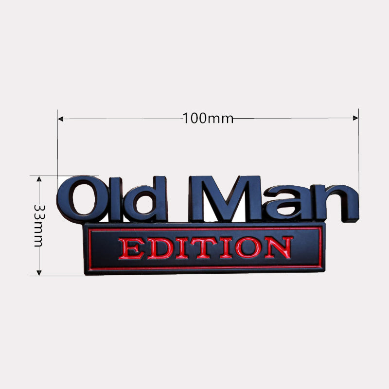 🚗Visa upp din personlighet med det här roliga 💨 "Old Man Edition"-märket! 😆👴