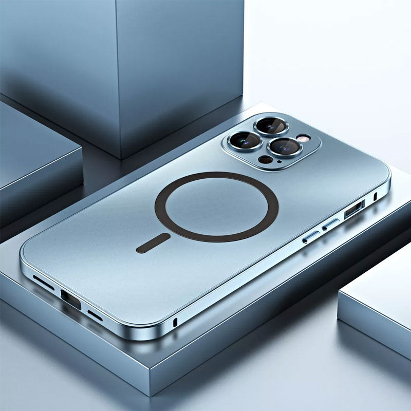 📱Magnetiskt metallfodral med snäppfunktion för iPhon