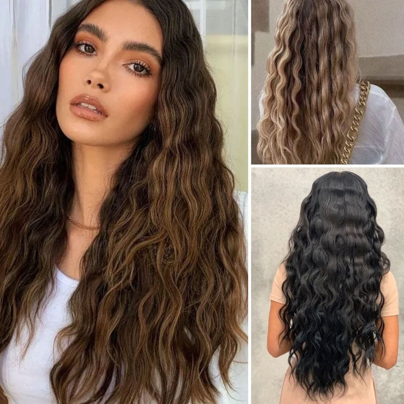 ✨Gör ditt hår fluffigt och texturerat💖32 mm fransk V-formad våglocktån