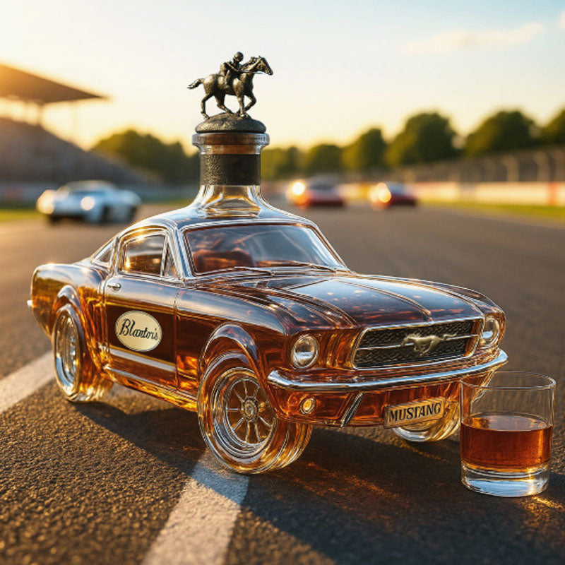 ✨ Ett uttalande för stil och njutning – Mustang Whiskyflaska 🥃🐎