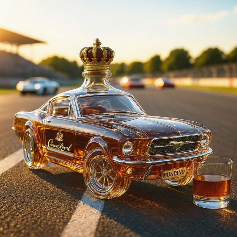 ✨ Ett uttalande för stil och njutning – Mustang Whiskyflaska 🥃🐎