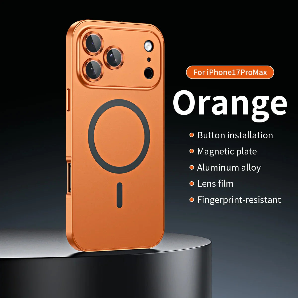âšiPhone 17-12đ„Magnetiskt skal i aluminiumram för iPhone