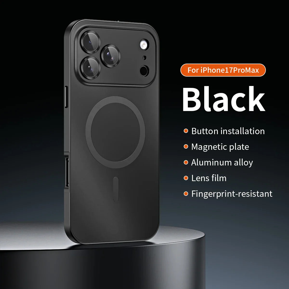 âšiPhone 17-12đ„Magnetiskt skal i aluminiumram för iPhone