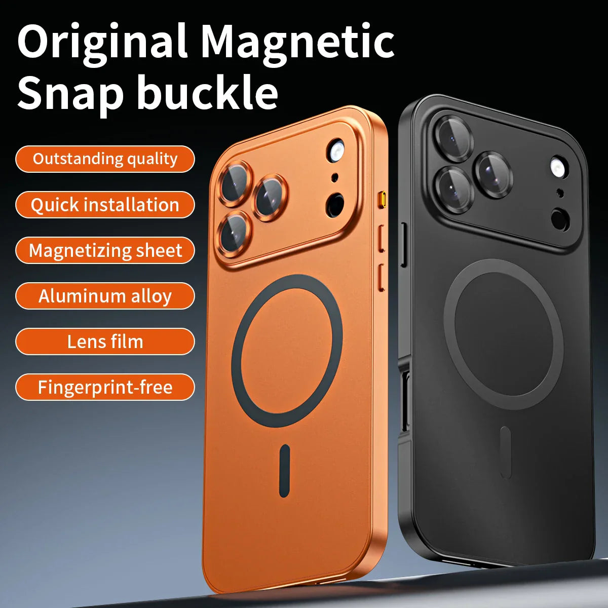 âšiPhone 17-12đ„Magnetiskt skal i aluminiumram för iPhone