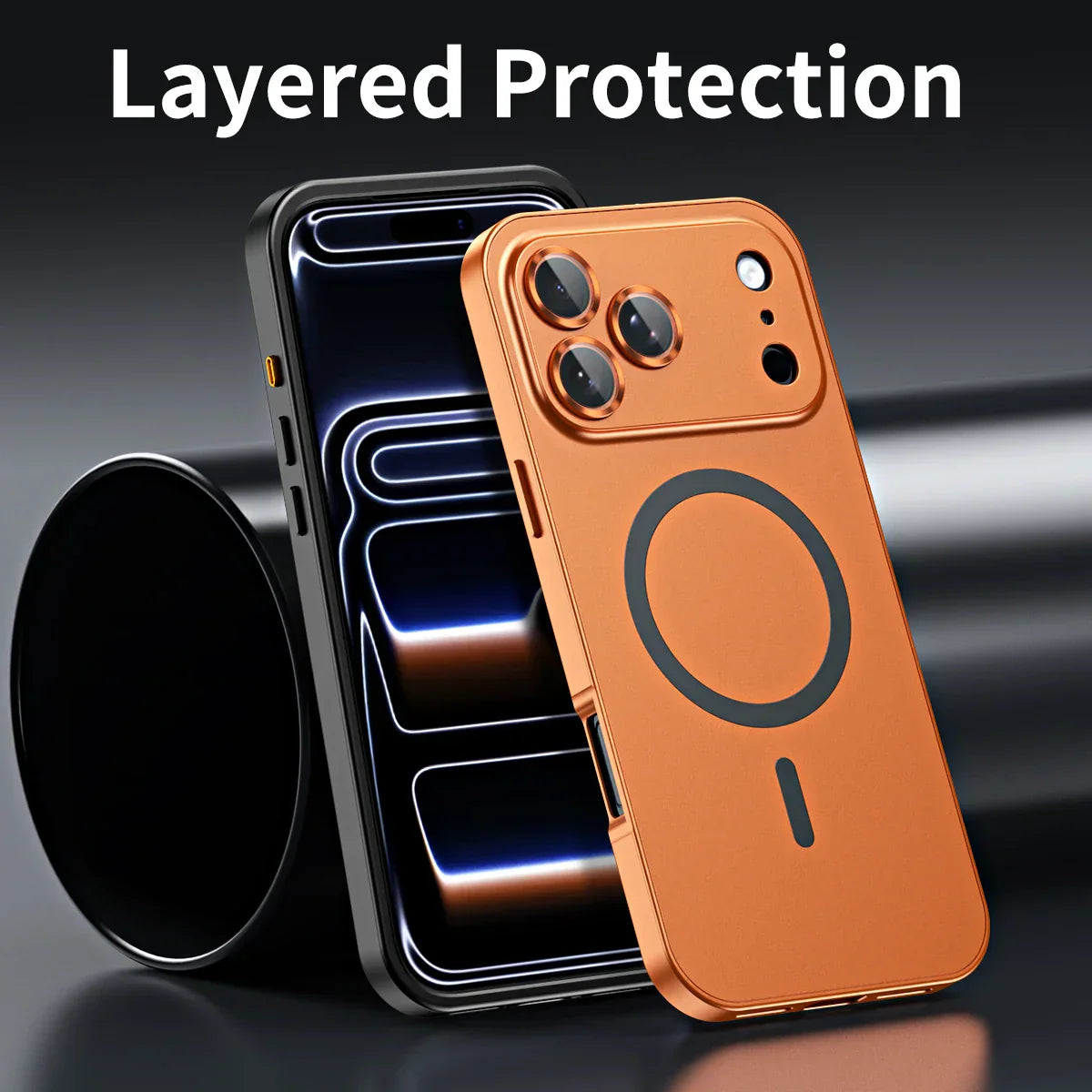 âšiPhone 17-12đ„Magnetiskt skal i aluminiumram för iPhone