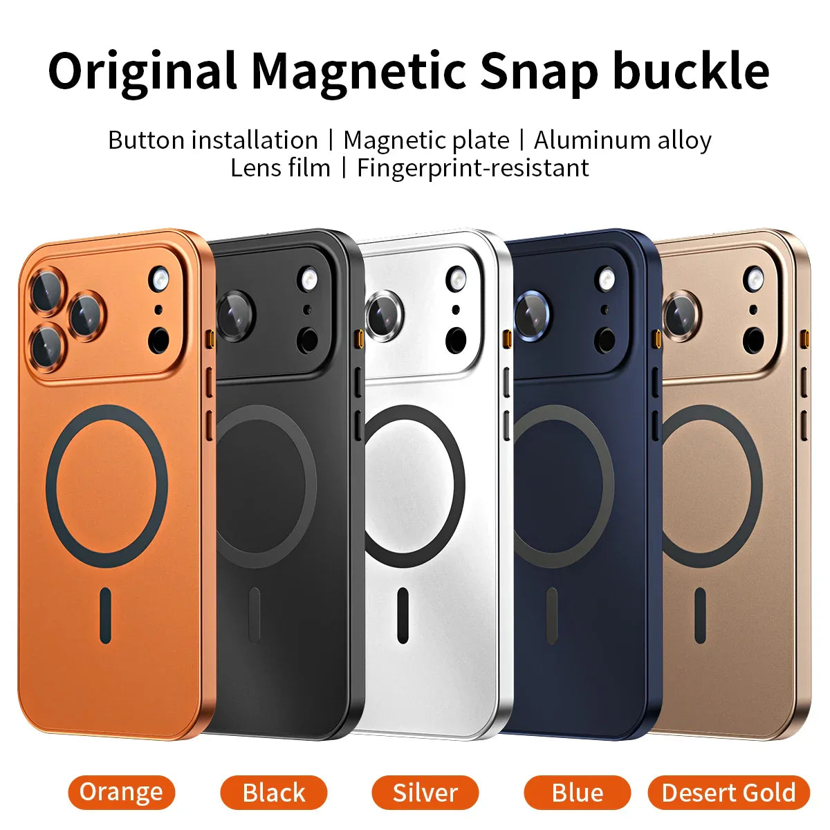 âšiPhone 17-12đ„Magnetiskt skal i aluminiumram för iPhone