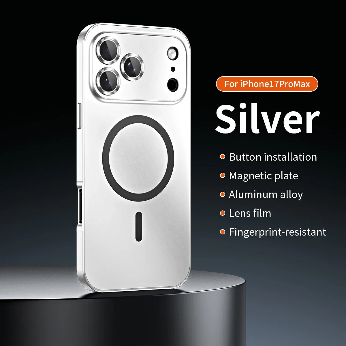 âšiPhone 17-12đ„Magnetiskt skal i aluminiumram för iPhone