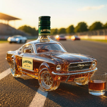 ✨ Ett uttalande för stil och njutning – Mustang Whiskyflaska 🥃🐎