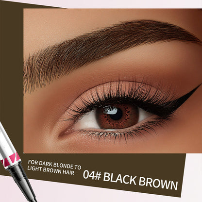 🌟 Dubbelsidig ögonbrynspenna – Definiera din look med precision!