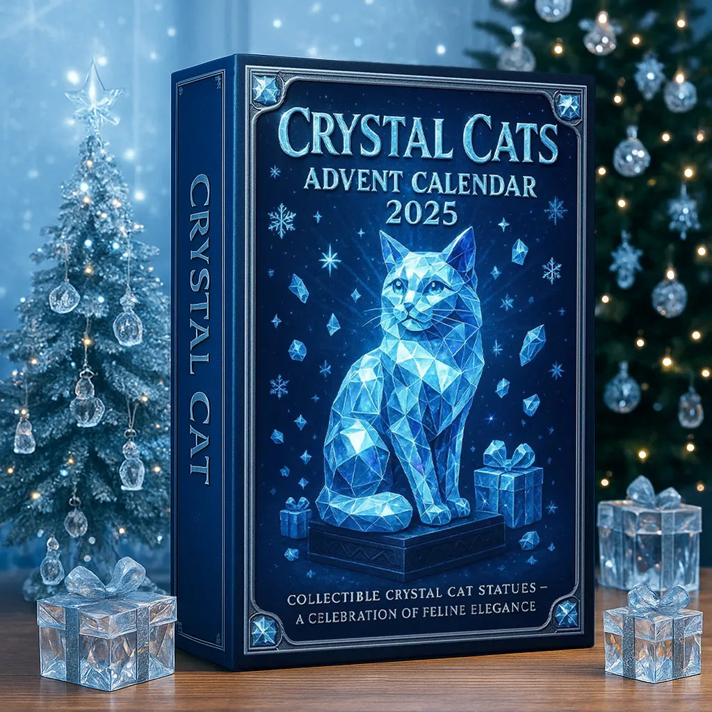 🐱 Kristallkatt Julnedräkning Blindbox, lås upp 24 katter på 24 dagar🎄