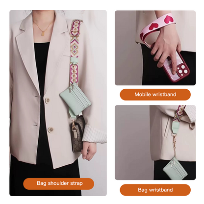 👜🚶‍♀️ Kombinera perfekt ett snyggt telefonband med en plånbok med dragkedja för att frigöra händerna. 🌟