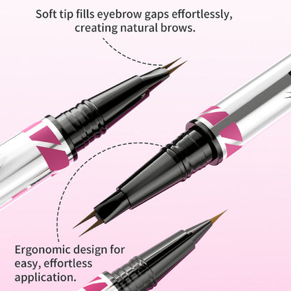 🌟 Dubbelsidig ögonbrynspenna – Definiera din look med precision!