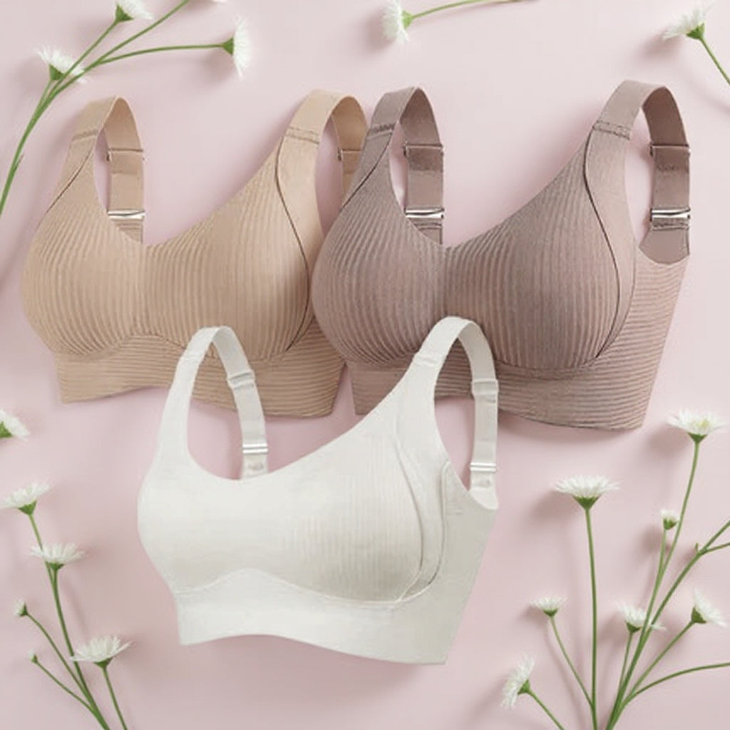 🎁 Helt ny uppgradering: Köp 1 och få 3 set gratis 🔥 Trådlös push-up-bh med superstöd 👍  Säg adjö till hängande bröst