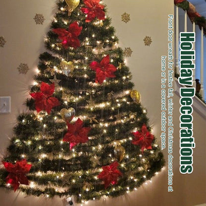 Diy julgran med rottinglampor