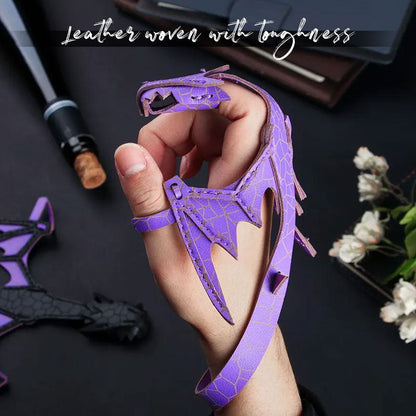🌙Läderhanddrakarmband – Förtrollat armband vävt med mytisk magi