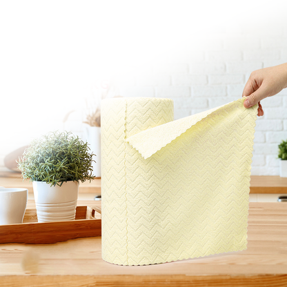 🧼🌀 Mikrofiber rengöringsdukar i rulle