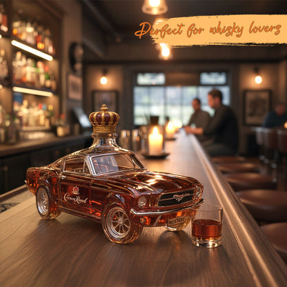 ✨ Ett uttalande för stil och njutning – Mustang Whiskyflaska 🥃🐎