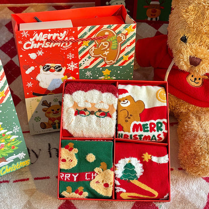 🎄✨Söt Julstrumpor Presentask🎁🧦