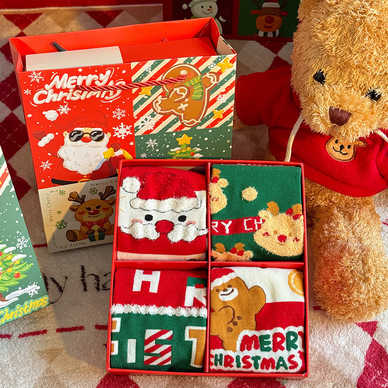 🎄✨Söt Julstrumpor Presentask🎁🧦