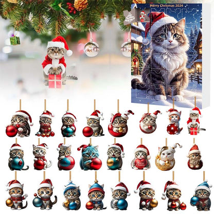 🐱Katt-hänge Julräknare Blind Box – 24 dagar av morrhåriga underverk