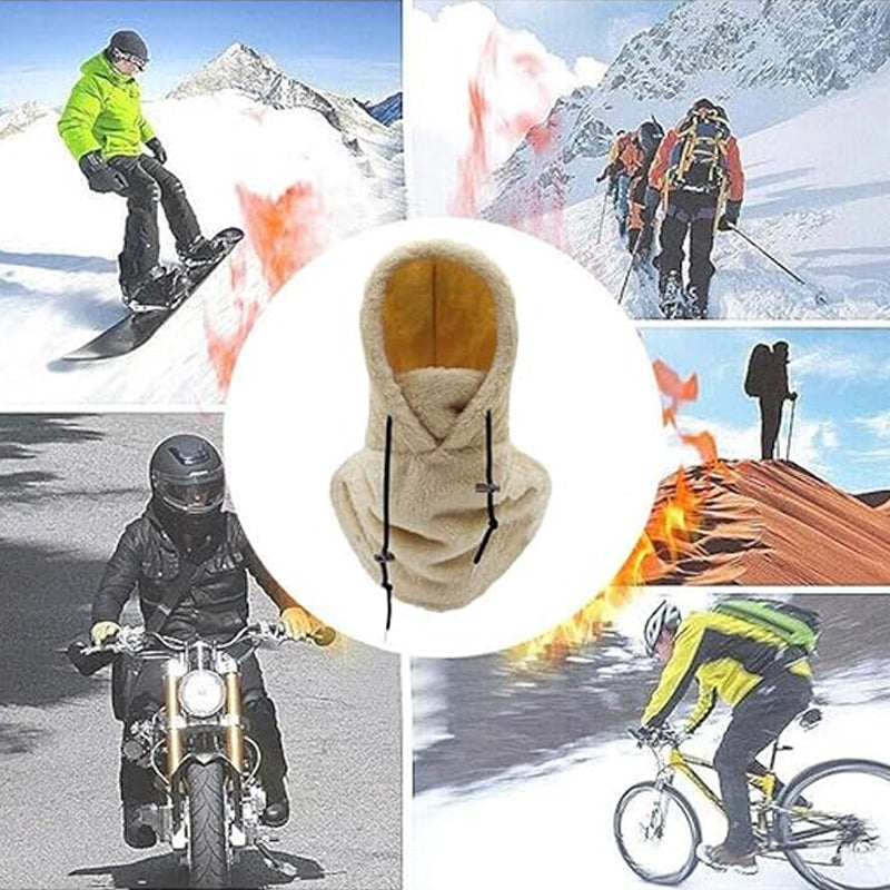 Varm plysch cykelhatt / Vinter utomhushatt sport vindtät hatt
