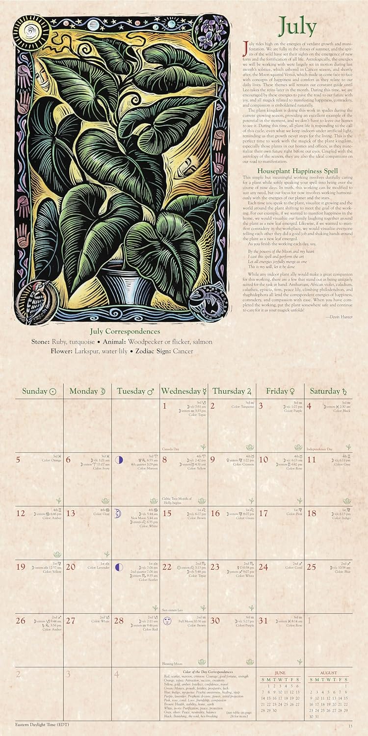 🔮✨ 2026 Hxkalender ✨🌙 Llewellyns magiska häxkalender – Upptäck årets mystiska rytm!