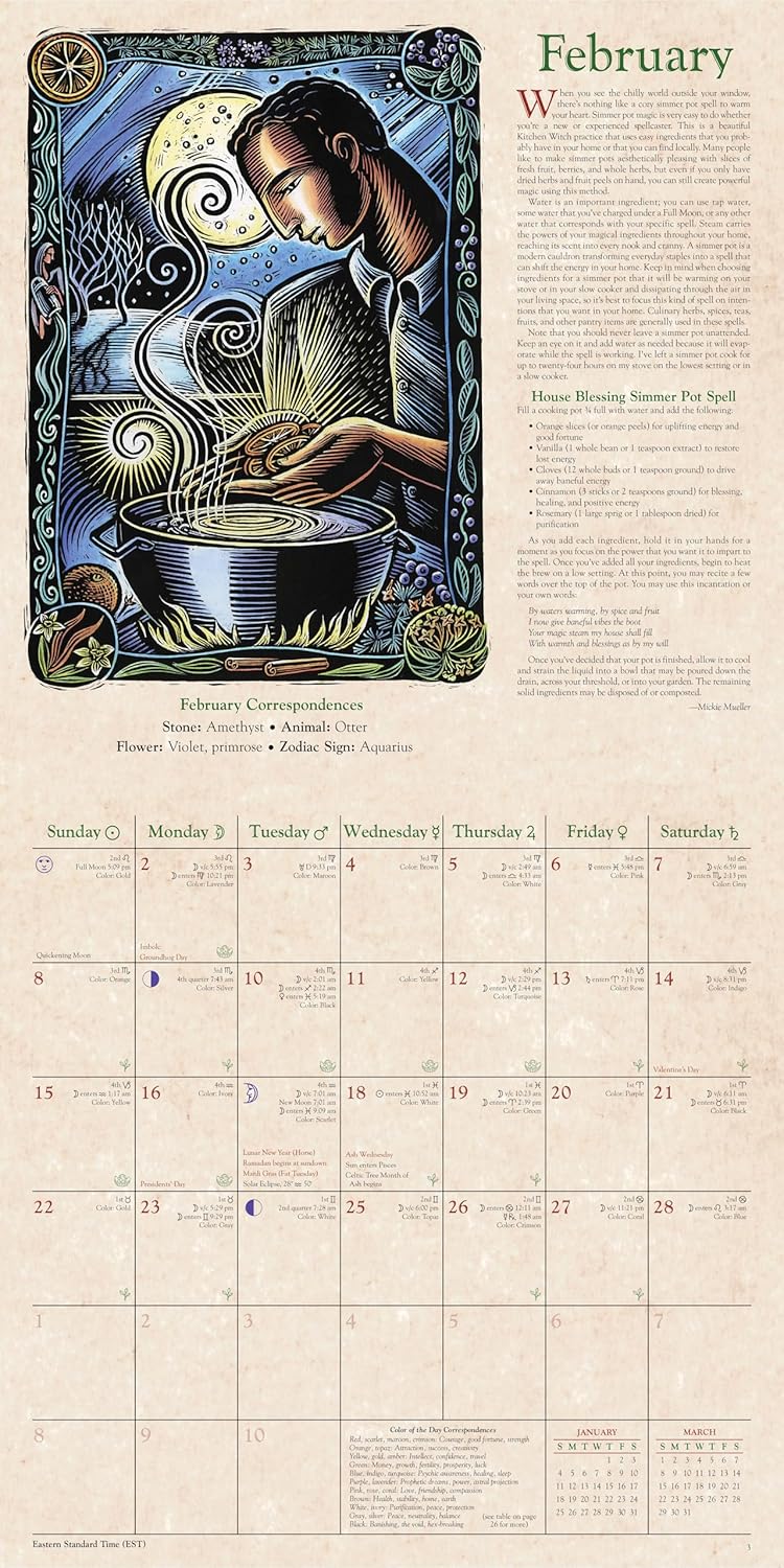 🔮✨ 2026 Hxkalender ✨🌙 Llewellyns magiska häxkalender – Upptäck årets mystiska rytm!