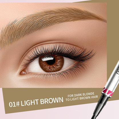 🌟 Dubbelsidig ögonbrynspenna – Definiera din look med precision!