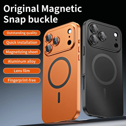 ✨iPhone  17-12🔥Magnetiskt skal i aluminiumram för iPhone