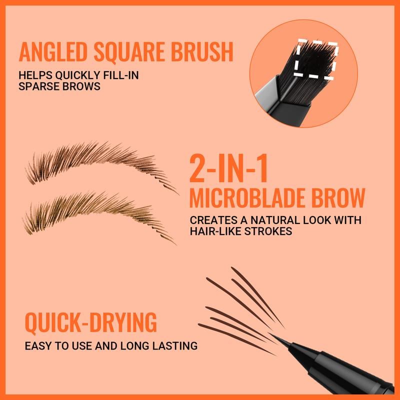 🌟 Uppnå perfekta bryn – ✨ 4D-brynspenna – För naturlig, heldags perfektion med ögonbryn och eyeliner! 💁‍♀