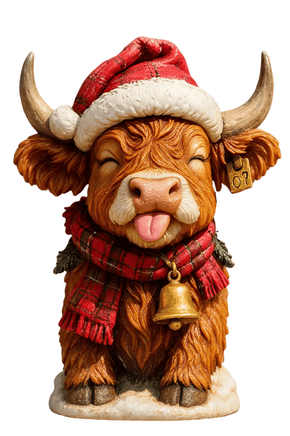 🐮Adventskalender med höglandskon 2025🎄✨ - Handgjord 3D-docka med höglandskon (24 delar)