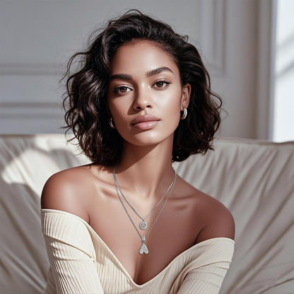 Alfabet-hänge med halsban