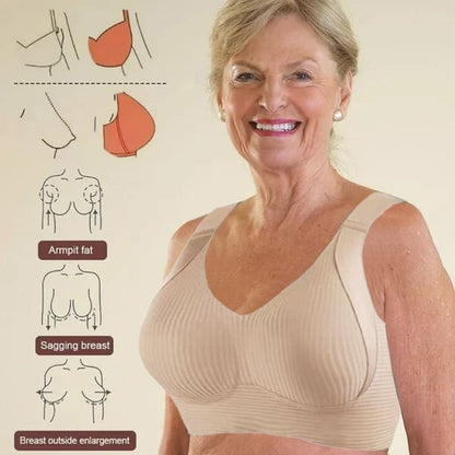 ⏳ Tidsbegränsade veckovisa specialerbjudanden🎁Ribbad push-up-bh med justerbara byglar för kvinnor